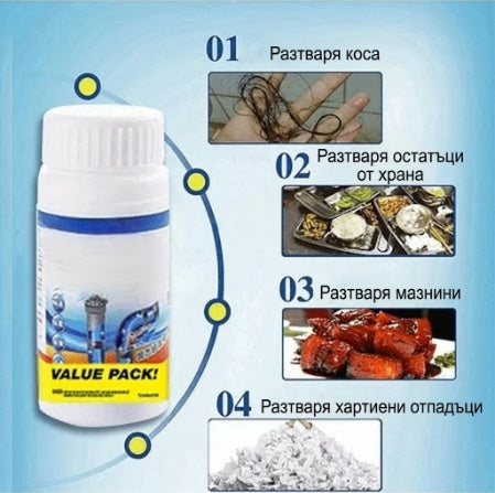 🔥Гореща продажба🔥Почистващ препарат за мивки и канали