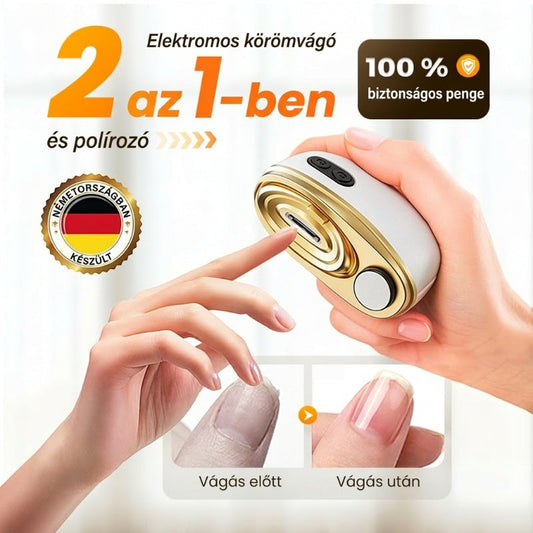 💅 2 az 1-ben elektromos körömvágó és csiszoló