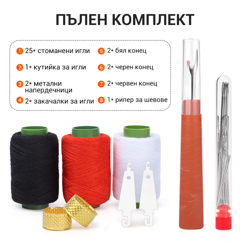 🧵💕37-частен комплект инструменти за шиене