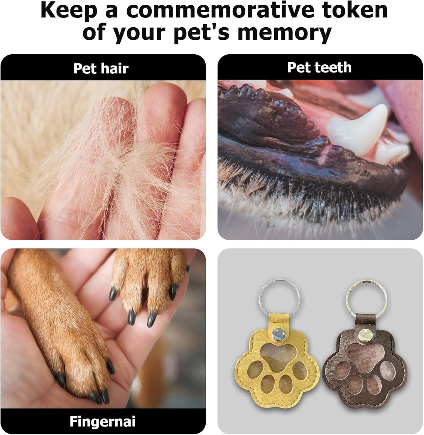 💖Δερμάτινο μπρελόκ μνήμης για κατοικίδια  🐾