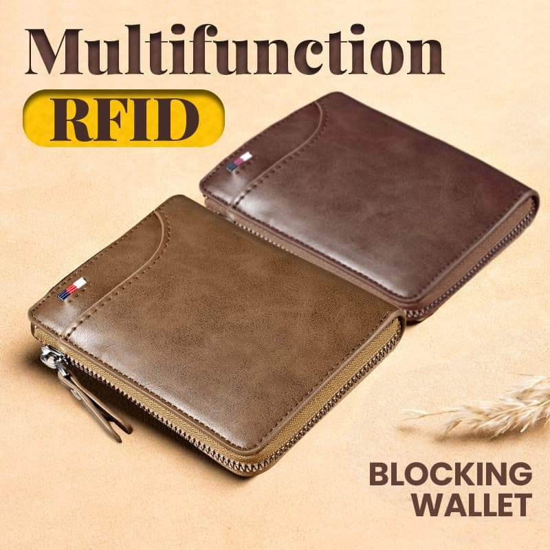 🔥🔥Ανδρικό πορτοφόλι με μπλοκάρισμα RFID💼