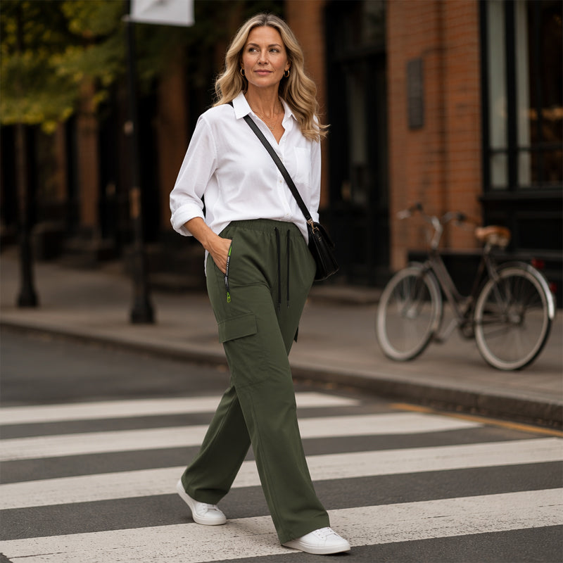 👩‍🔧👖 Vintage-Cargohose für Damen | Kein einengender Sitz, kein lästiges Suchen nach dem Handy – Lockere Passform, praktische Taschen & verstellbarer Bund ✨