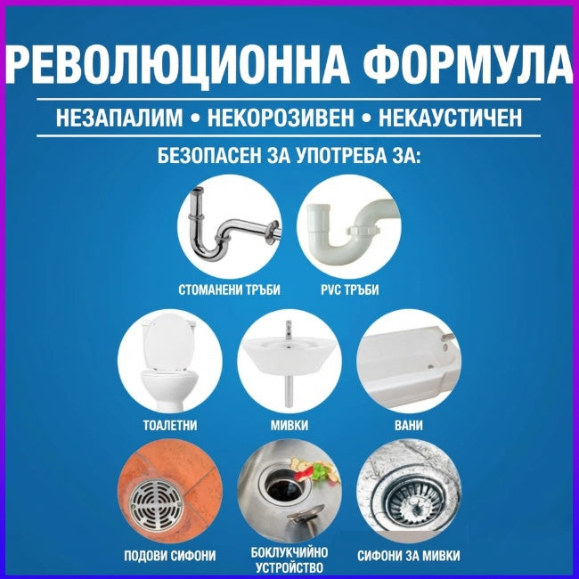 🔥Гореща продажба🔥Почистващ препарат за мивки и канали