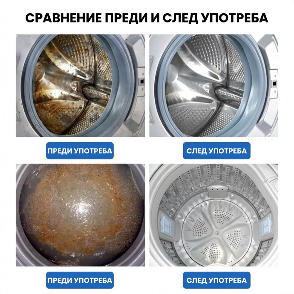 🧼Таблетки за дълбоко почистване на перални машини (Купете 2 и получите 3 БЕЗПЛАТНО)
