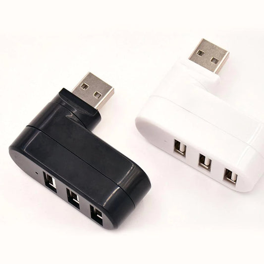 ✨Σταθμός σύνδεσης USB💻Πολυλειτουργική μίνι περιστρεφόμενη υποδοχή USB 3 θυρών