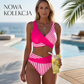 👙 Бикини с цветни блокове, размери S–3XL: Стилен и моделиращ фигурата двучастен бански костюм 🌊 – На склад и с наложен платеж 📦🚚
