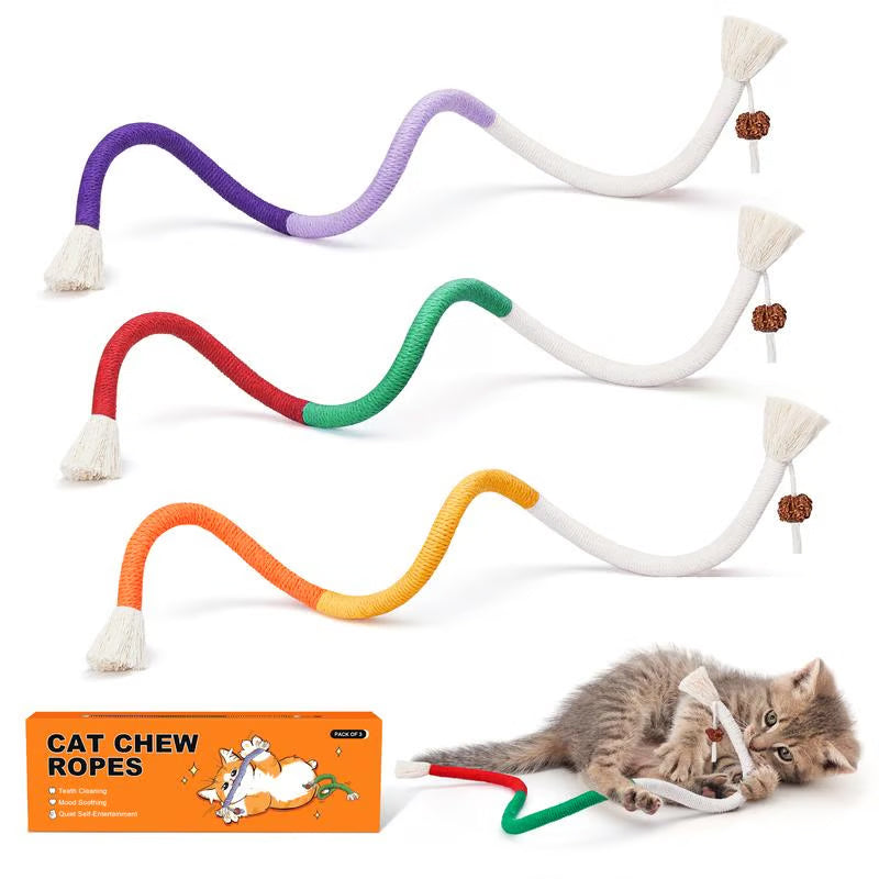🥰🎁играчки за котки, въжета за дъвчене