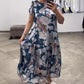 🔥 (S-4XL) 🌸 2025 Długa sukienka w kwiaty w rozmiarze plus size na wiosnę i lato