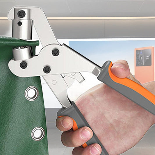 Комплект за поставяне на метални окви - Ръчен пресов инструмент с 100 златни и сребърни окви