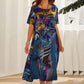 👗[S-5XL]✨ Zwiewna sukienka w jasnych, tropikalnych kolorach ✨