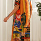 👗[S-5XL]✨ Zwiewna sukienka w jasnych, tropikalnych kolorach ✨