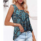 🔥[S-2XL]🌞 Letnia koszulka bez rękawów z nadrukiem 🌸👚
