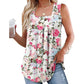 🔥[S-2XL]🌞 Letnia koszulka bez rękawów z nadrukiem 🌸👚