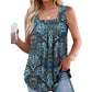 🔥[S-2XL]🌞 Letnia koszulka bez rękawów z nadrukiem 🌸👚