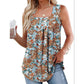 🔥[S-2XL]🌞 Letnia koszulka bez rękawów z nadrukiem 🌸👚