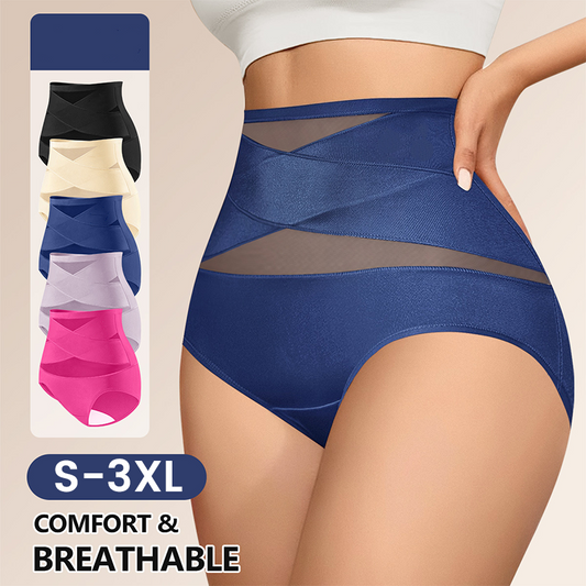 🌸 [S-3XL] 💗 Damskie Majtki Wysokie z Kontrolą Brzucha 🥰