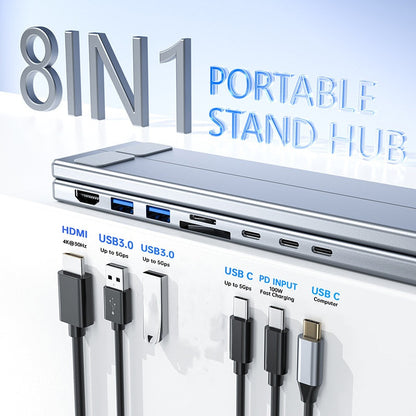💻 Stacja dokująca USB-C, podstawka pod laptopa z 4K HDMI 🔌✨
