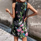 🔥[S-3XL]✨ Elegancka krótka sukienka damska bez rękawów z nadrukiem 👗
