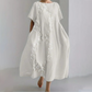 🔥[S-4XL]✨ 100% lniana wygodna sukienka maxi 👗