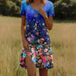 🎊 [S-3XL] 🌸👗 Damska sukienka w kwiaty na co dzień
