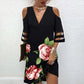 🔥 [S-3XL] 🌺👗 Damska modna sukienka z dekoltem w serek i nadrukiem