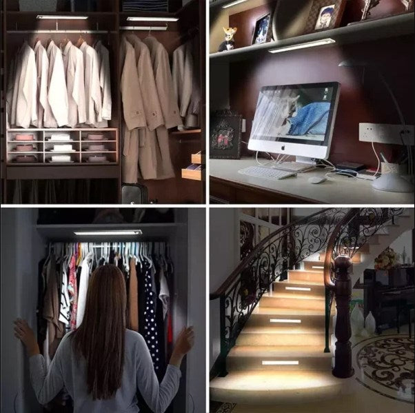 🔥Λάμπα ντουλαπιού LED με αισθητήρα κίνησης💡
