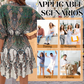 🌿[S-2XL]🎀💃 Sukienka Boho Retro z rękawem 3/4 i dekoltem w serek