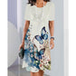🎉 [S-4XL] 🌺👗 Elegancka damska sukienka casualowa z nadrukiem
