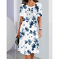 🎉 [S-4XL] 🌺👗 Elegancka damska sukienka casualowa z nadrukiem