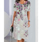 🎉 [S-4XL] 🌺👗 Elegancka damska sukienka casualowa z nadrukiem