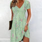 💖 [S-2XL] 🌺👗 Damska mini sukienka z kwiatowym nadrukiem w kształcie litery A