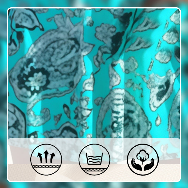 🔥👙【S-4XL】Синьо-синьо бански костюм с принт