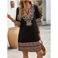 ✨[S-2XL]👗 Sukienka w stylu bohemy z dekoltem w serek 💞