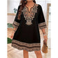 ✨[S-2XL]👗 Sukienka w stylu bohemy z dekoltem w serek 💞