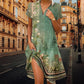 🌸【S-3XL】👗 Damska sukienka midi w kwiatowy wzór 🥰