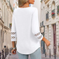 💖 [S-3XL] 👚 2025 Nowe damskie bluzki z rękawami 3/4 Modne koszulki z dekoltem w serek