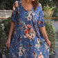 🌸[S-5XL]👗 Miękka damska sukienka z dekoltem w szpic