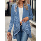 🔥 [S-2XL] 🌺👚 Kurtka z długim rękawem w kwiatowy wzór