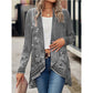 🔥 [S-2XL] 🌺👚 Kurtka z długim rękawem w kwiatowy wzór