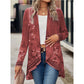 🔥 [S-2XL] 🌺👚 Kurtka z długim rękawem w kwiatowy wzór