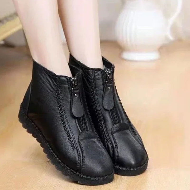 ❄️ Дамски зимни топли ботуши с цип | Стил и комфорт за студените дни! 👢💕