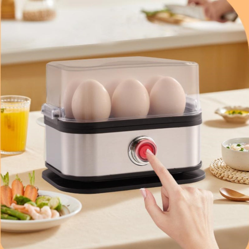 🍳 Πολυλειτουργικός ατμομάγειρας αυγών με διαφανές καπάκι | Ιδανικό για καθημερινή χρήση ✨