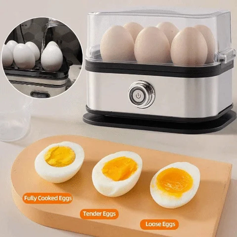 🍳 Πολυλειτουργικός ατμομάγειρας αυγών με διαφανές καπάκι | Ιδανικό για καθημερινή χρήση ✨