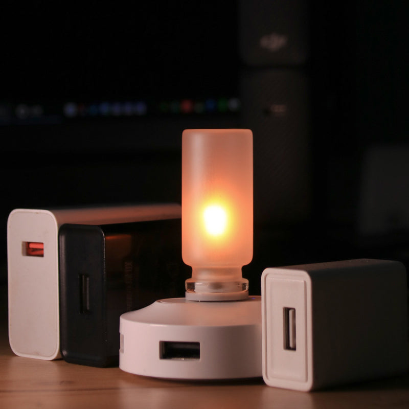 🔥Ρεαλιστική λάμπα φλόγας USB💡