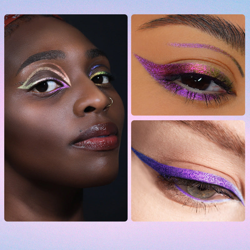 🥰Λαμπερό, έντονο eyeliner σε μορφή τζελ που αλλάζει χρώμα✨