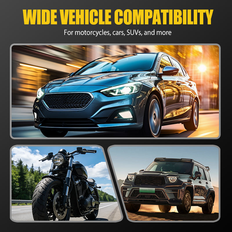 🔥Φορτιστής μπαταρίας μοτοσικλέτας 12V γενικής χρήσης με ακροδέκτες🚗