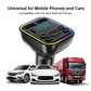 🚗Πολύχρωμο Bluetooth MP3 Player Αυτοκινήτου με Φώτα🎶