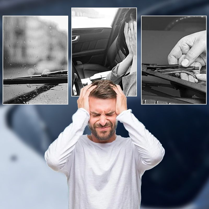 🔥🚗Καθολικά μάκτρα υαλοκαθαριστήρων σε σχήμα U για παρμπρίζ αυτοκινήτου χωρίς μεταλλικό πλαίσιο✨✨