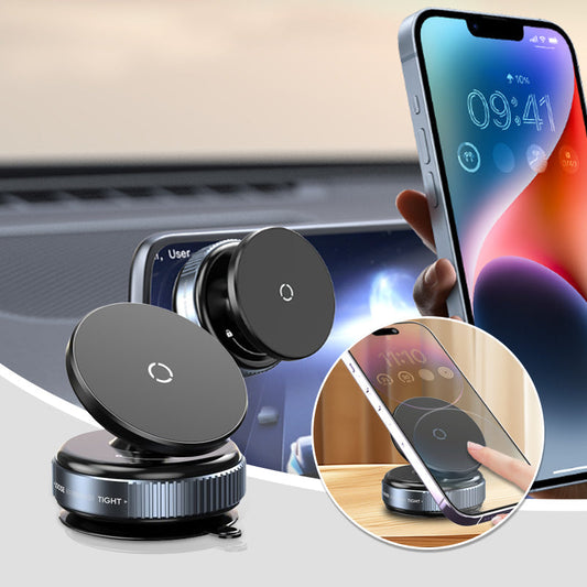 📱 Univerzális mobil-tartó – 360° forgó porszívócsapos | Stabil, több helyen használható: asztal, autó, konyha 🔄🚗🏠