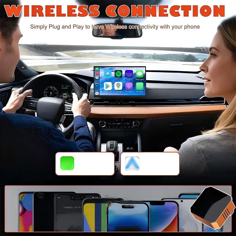 🚗Ασύρματος προσαρμογέας Android Auto🎶